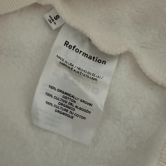 REFORMATION Hunter Classic Sweatshirt in oat/cream - Picture 5 of 6